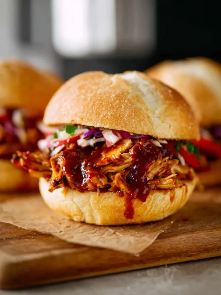 Instant Pot BBQ Chicken Sandwiches Recipe First Image