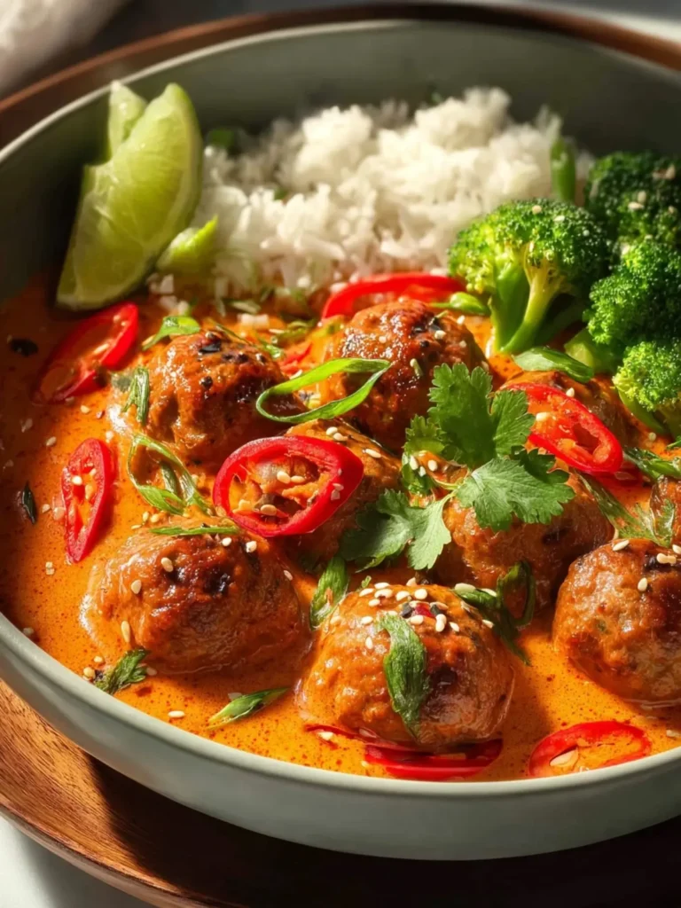 Red Thai Meatball Curry First Image