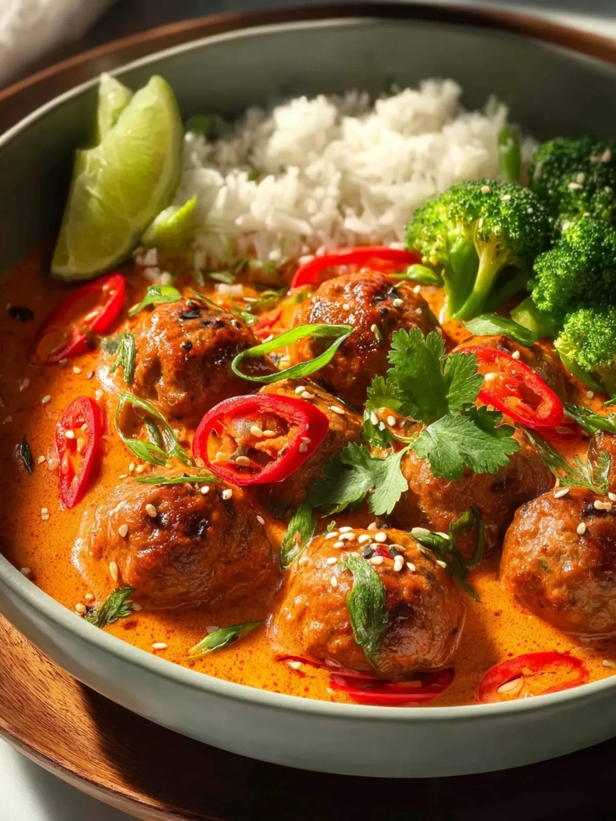 Red Thai Meatball Curry First Image