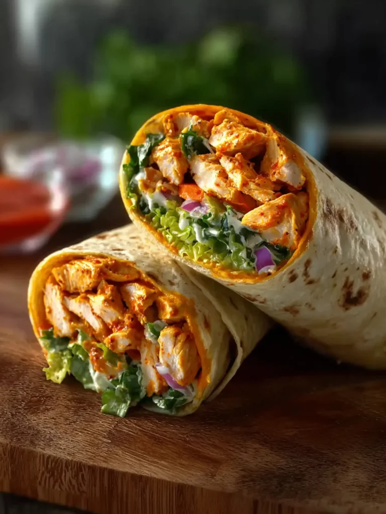 Spicy Buffalo Chicken Wraps First Image
