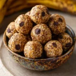 banana bread energy balls no bake one bowl no blender First Image