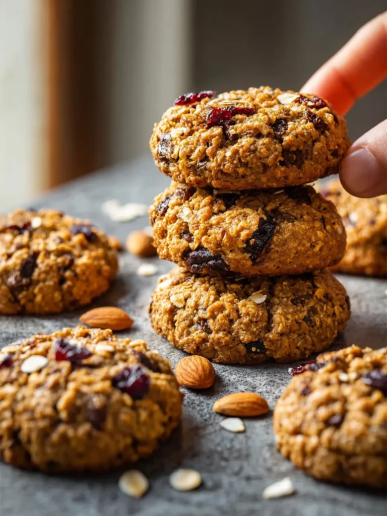 healthy breakfast cookies one bowl easy meal prep First Image