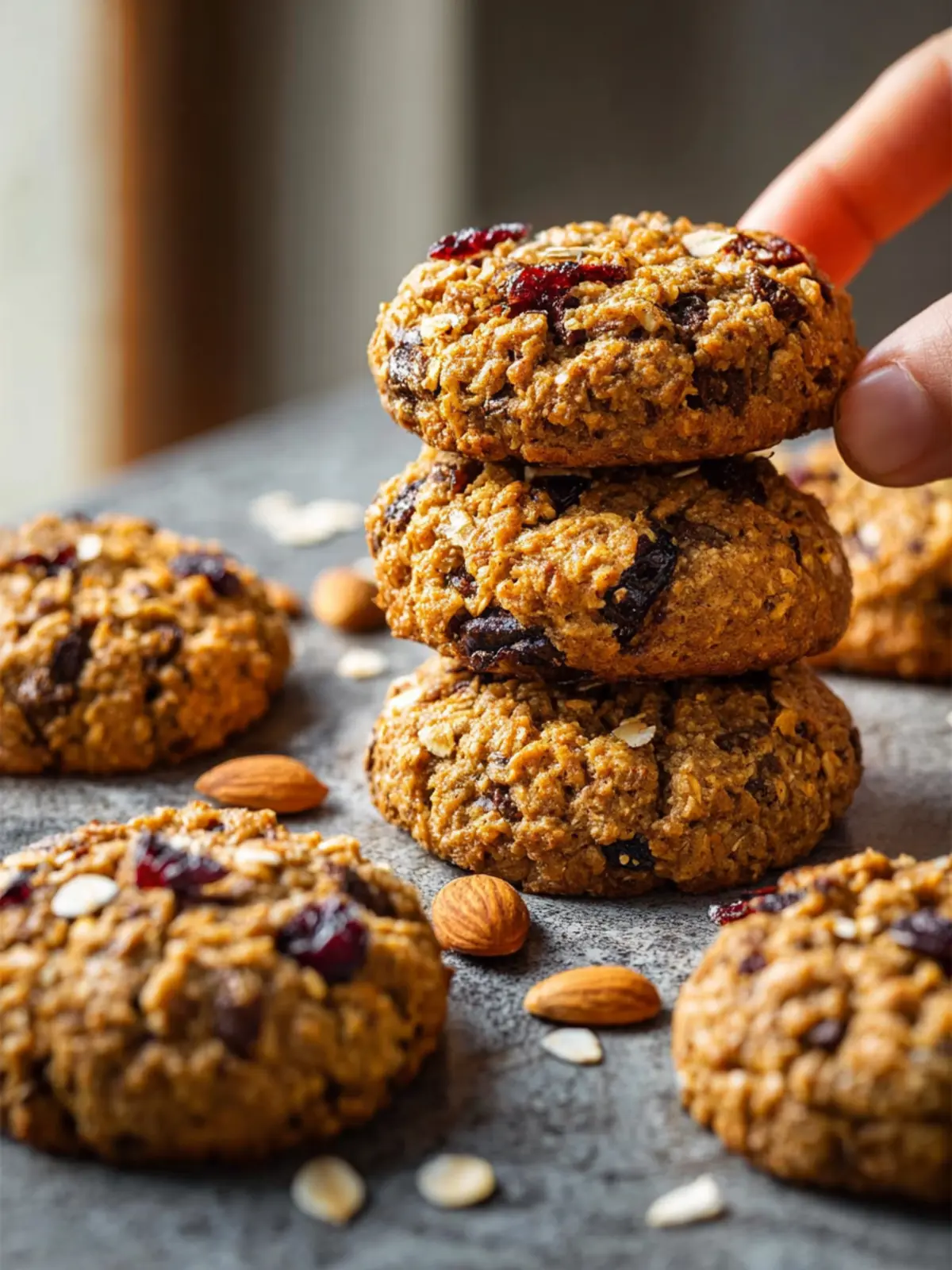 healthy breakfast cookies one bowl easy meal prep First Image